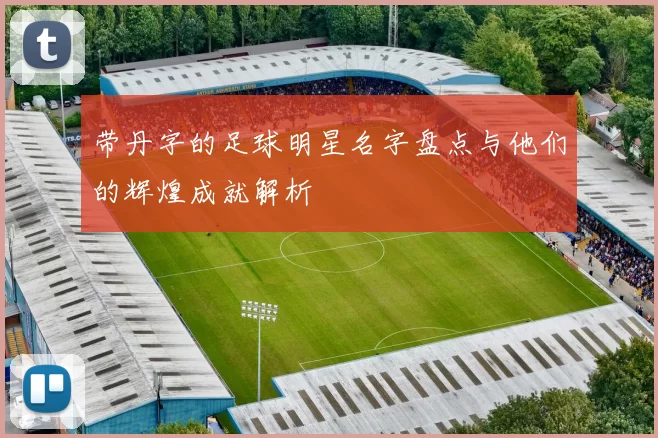 带丹字的足球明星名字盘点与他们的辉煌成就解析